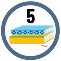 Early Literacy Bingo 5 Badge